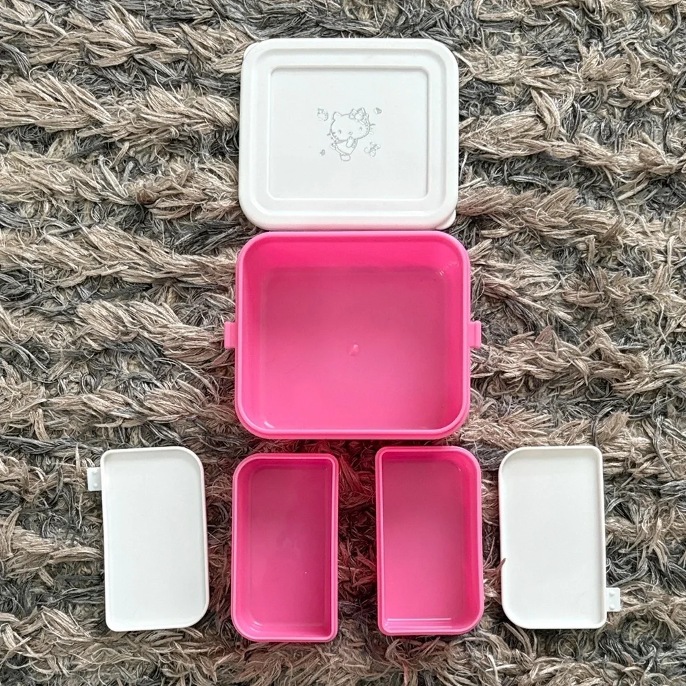 Hello Kitty Kitchenware Bundle Set with Large Anti-Slip Floor Mat & Gifts